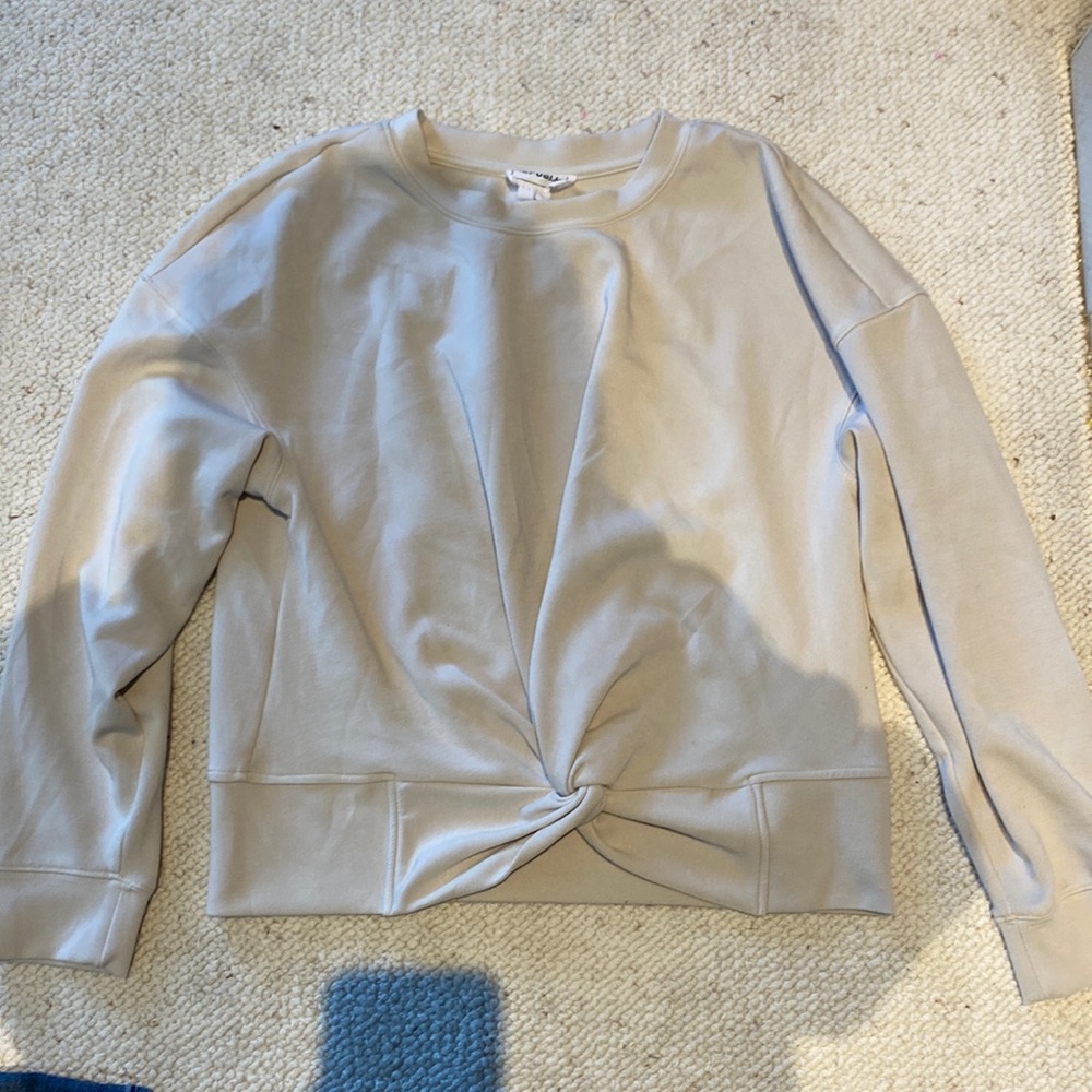 Tan top with front knote